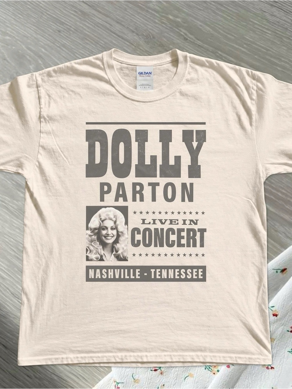 Dolly Parton Live In Concert Tee - Dolly Parton Tribute, Country Music Fan